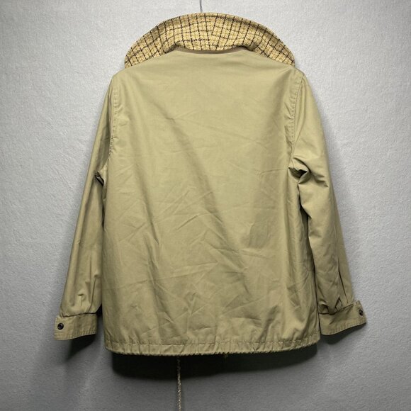 Mulberry Street Vintage 2-Piece Jacket With Vest Wool Blend Plaid Beige Size 11/ - Picture 11 of 16